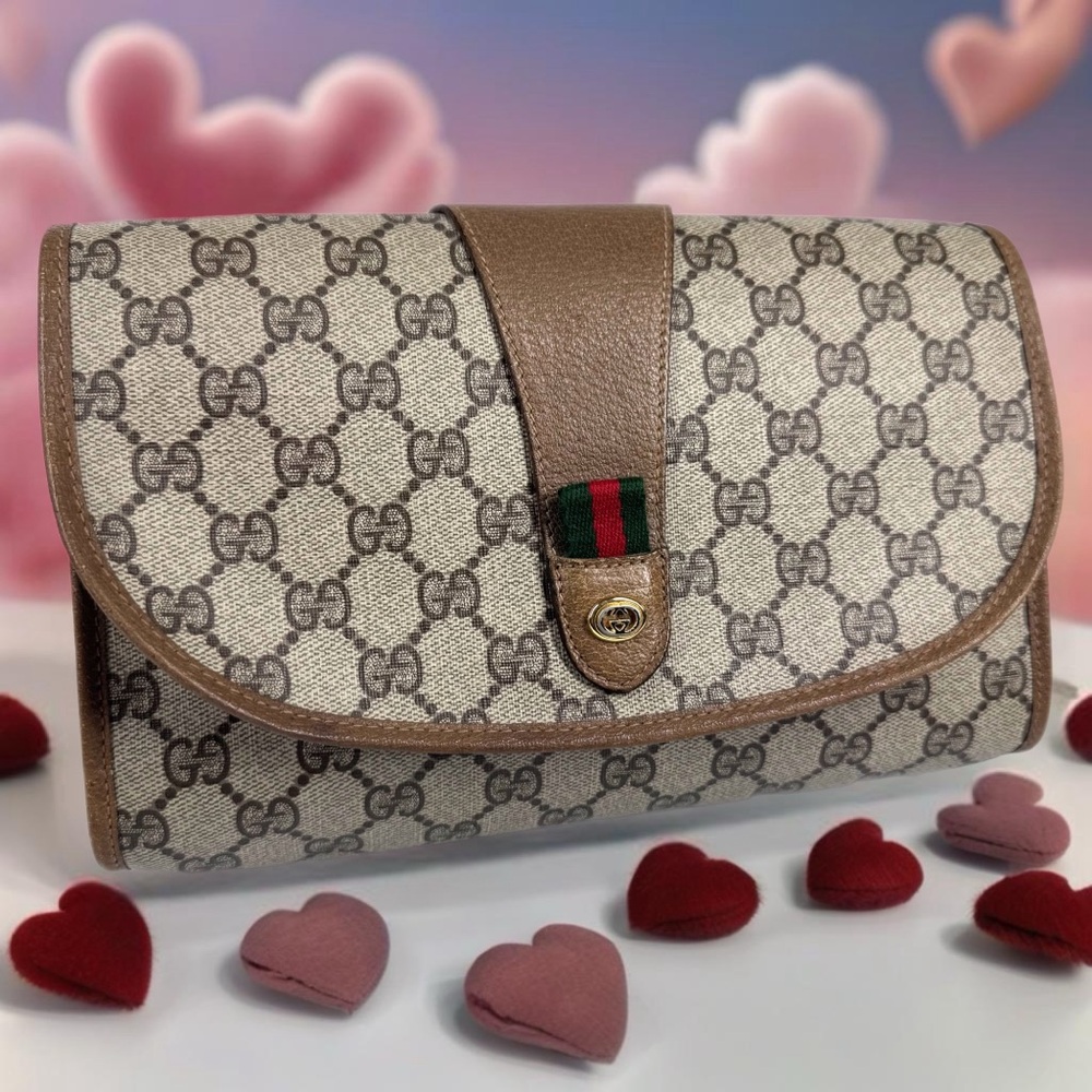 Gucci Ophidia Supreme GG Monogram clutch Bag